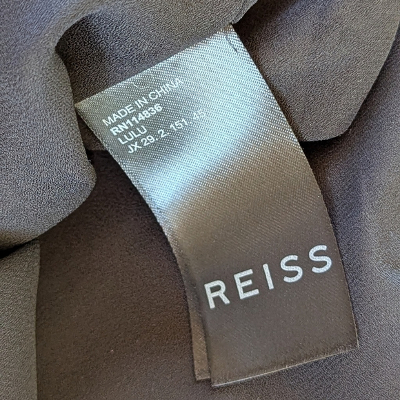 Reiss Lulu Flippy Ruffle Hem Mini | Soft Swing Silhouette, Sz 6 - Picture 10 of 12